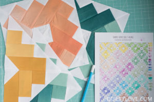 ombre gems quilt along