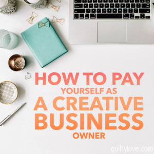 pay yourself-creative business owner