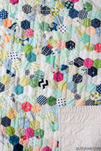 epp hexie quilt