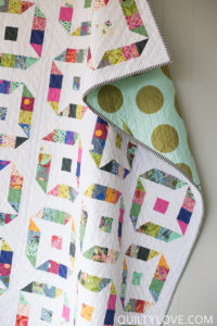 Friendly Stars Quilt pattern by Emily of quiltylove.com