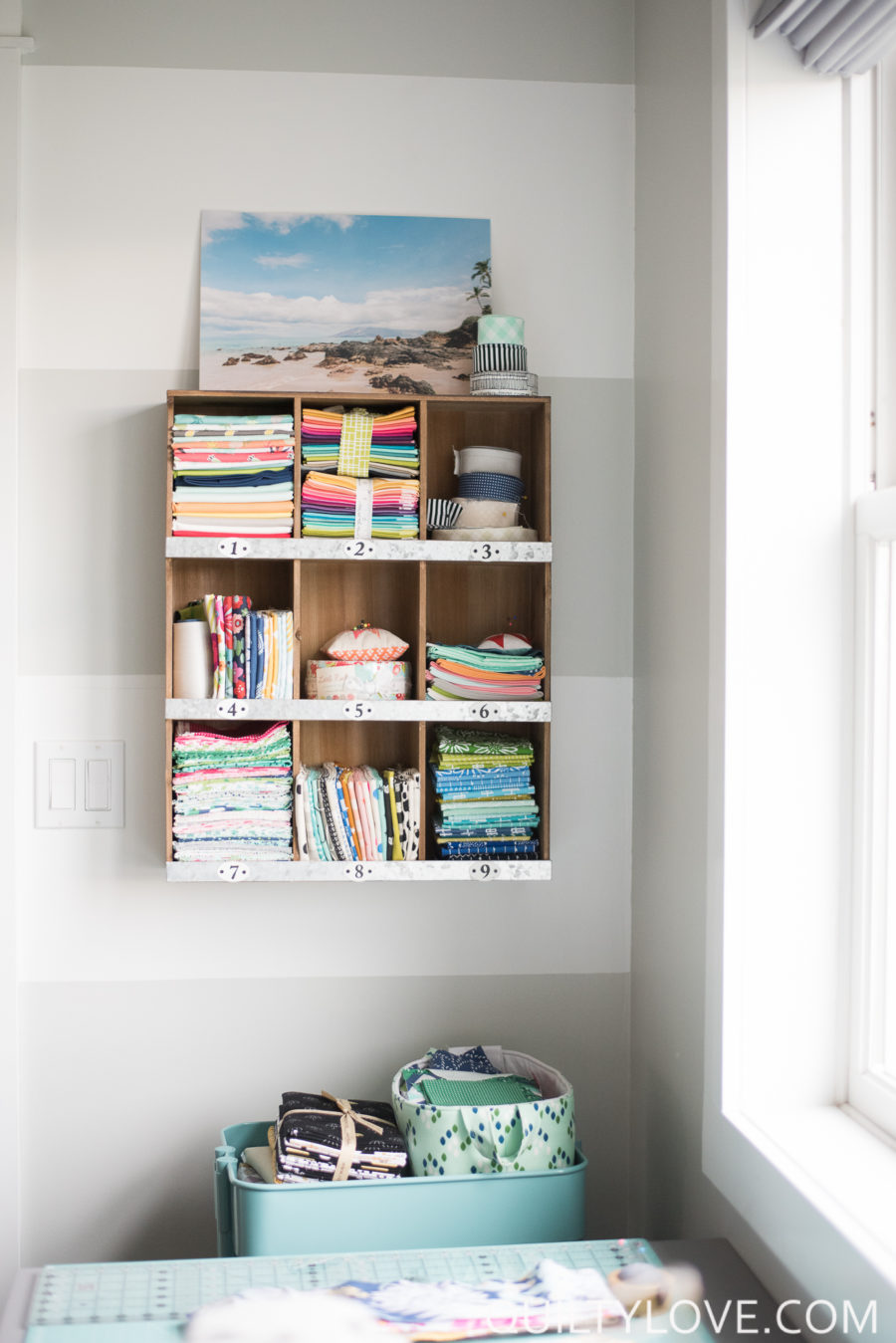 Quilting (and working) in a small space - Quilty Love