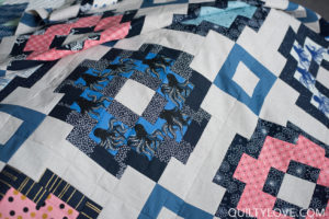 essex linen City Tiles Quilt