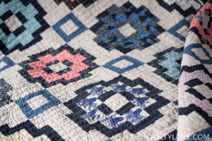 essex linen City Tiles Quilt