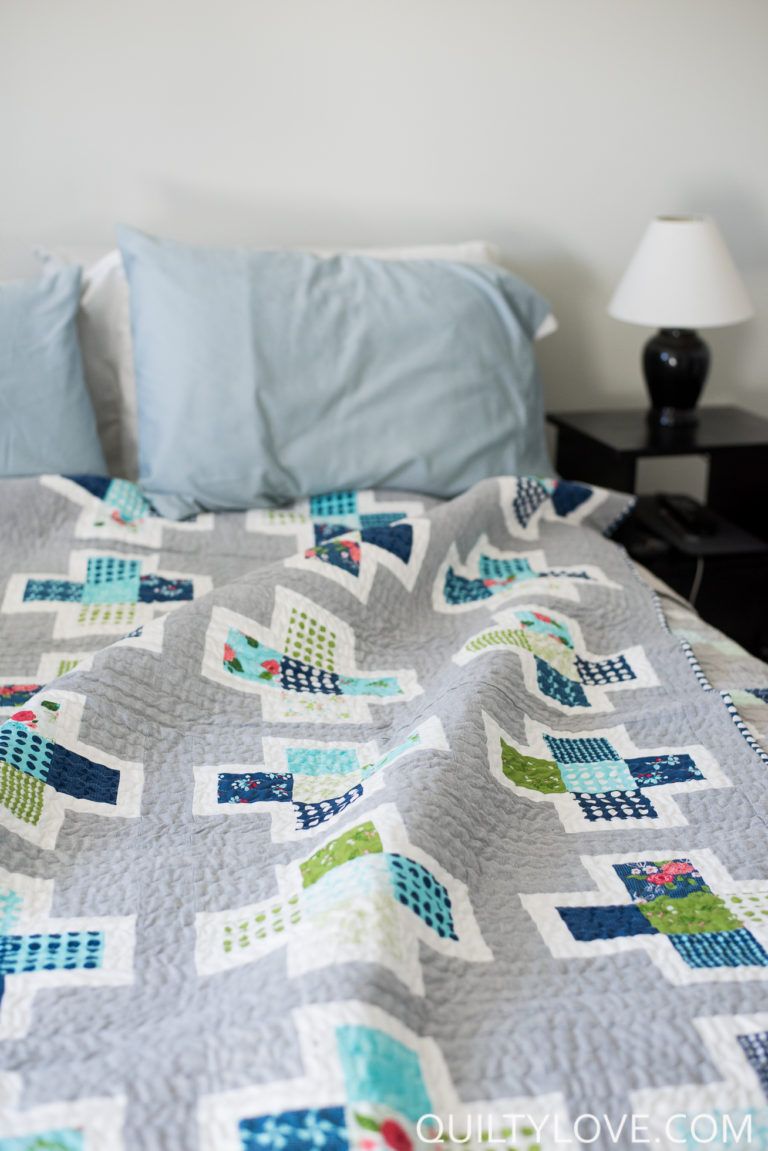 Quilting successfully with Essex Linen Fabric Quilty Love