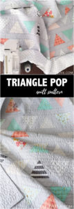 twin size triangle pop quilt