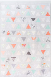 twin size triangle pop quilt