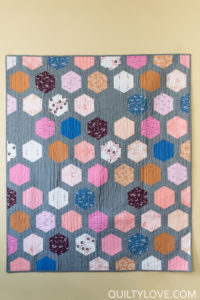 hexie framed quilt