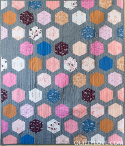 hexie framed quilt