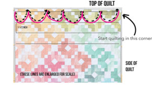 free motion quilting clamshells