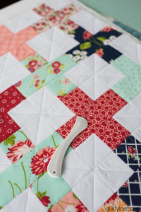 how to make a doll quilt by Emily of Quiltylove.com