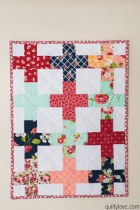 how to make a doll quilt by Emily of Quiltylove.com