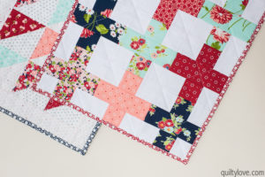 how to make a doll quilt by Emily of Quiltylove.com