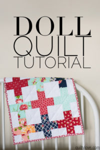 doll quilt tutorial by emily of quiltylove.com