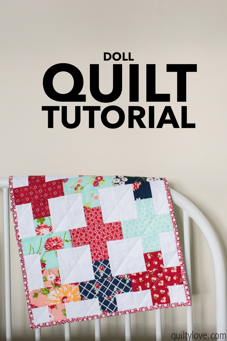 doll quilt tutorial by emily of quiltylove.com