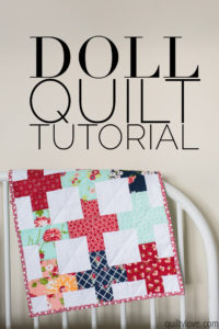 doll quilt tutorial by emily of quiltylove.com