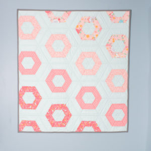 Hexie Rows baby quilt