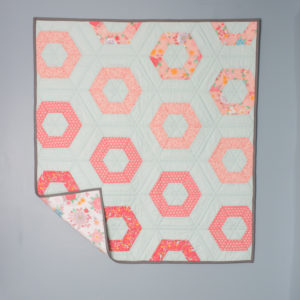 Hexie Rows baby quilt