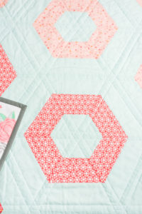 Hexie Rows baby quilt