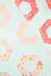 Hexie Rows baby quilt
