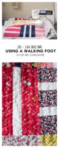 Zig zag walking foot quilting tutorial by emily of quiltylove.com