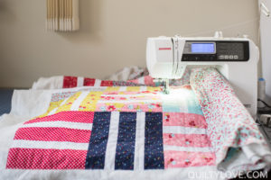 Zig zag walking foot quilting tutorial by Emily of quiltylove.com