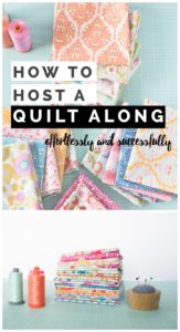 How to host a quilt along