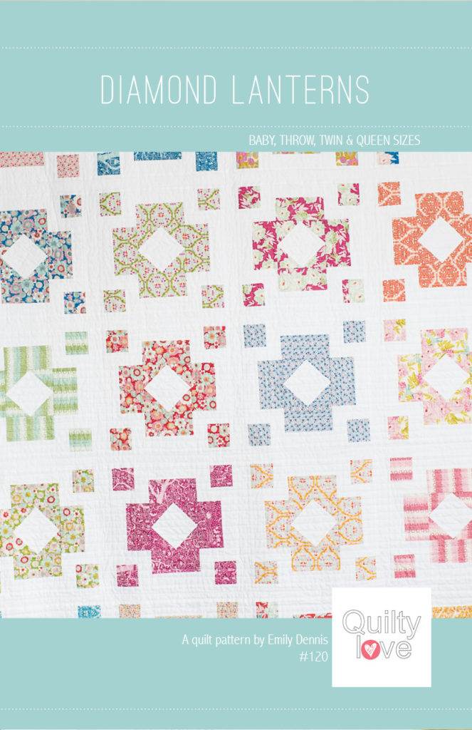 Diamond Lanterns Quilt Pattern The Tilda fabrics one Quilty Love