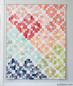 Scrappy ombre gems quilt pattern