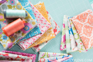 Diamond Lanterns quilt pattern using Tilda fabrics