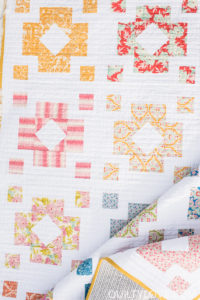 Diamond Lanterns quilt pattern using Tilda fabrics