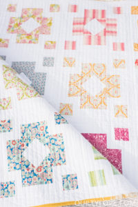 Diamond Lanterns quilt pattern using Tilda fabrics