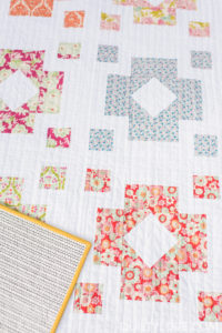 Diamond Lanterns quilt pattern using Tilda fabrics