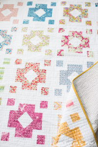 Diamond Lanterns quilt pattern using Tilda fabrics