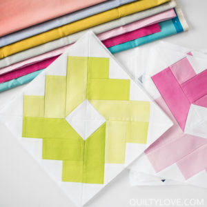 Cotton and Steel Ombre Gems quilt by Emily of quiltylove.com