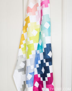 Cotton and Steel Ombre Gems quilt by Emily of quiltylove.com