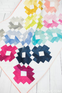 Cotton and Steel Ombre Gems quilt by Emily of quiltylove.com