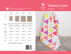 Triangle Peaks quilt pattern by Quilty Love