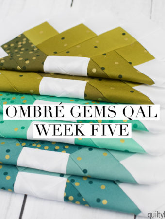 Ombre Gems Quilt along week five