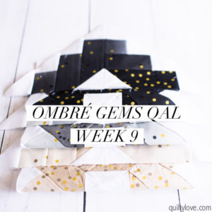Ombre Gems quilt along week nine