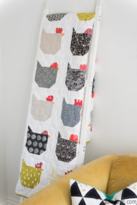 chicken quilt by emily of quiltylove