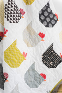 chicken quilt by emily of quiltylove