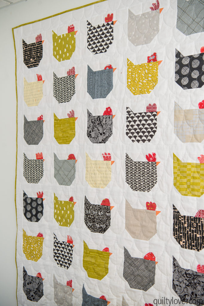 The Chicken Quilt link to free tutorial Quilty Love