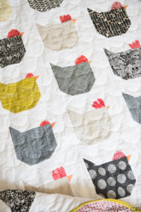 chicken quilt by emily of quiltylove