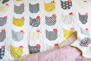 chicken quilt by emily of quiltylove