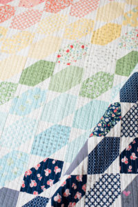 Jelly bean quilt by Emily of quiltylove.com