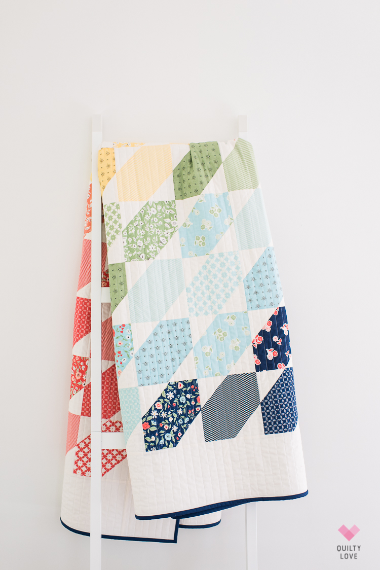 Jelly bean quilt by Emily of quiltylove.com