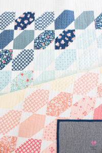 Jelly bean quilt by Emily of quiltylove.com