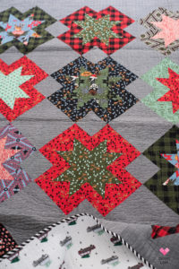 Christmas North Star quilt by Emily of Quiltylove.com