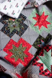 Christmas North Star quilt by Emily of Quiltylove.com