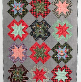Christmas North Star quilt by Emily of Quiltylove.com